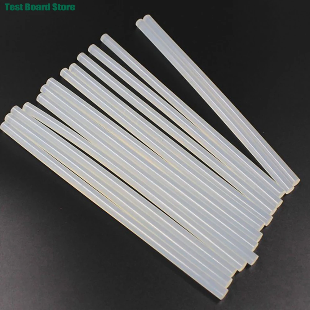 10 قطعة/الوحدة 7 مللي متر صمغ يسيح بالحرارة العصي ، حجم صغير مسدس الغراء العصي ، ل مسدس الغراء Craft بها بنفسك الفن الحرفية ، إصلاحات عامة ديكور المنزل