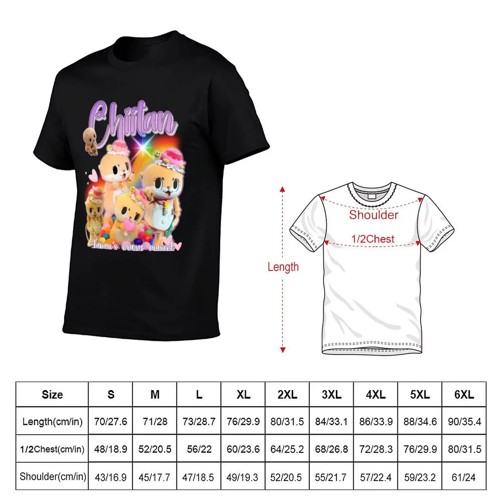 Chiitan T-Shirt cheap stuff blanks shirts graphic vintage fruit of the loom mens t shirts