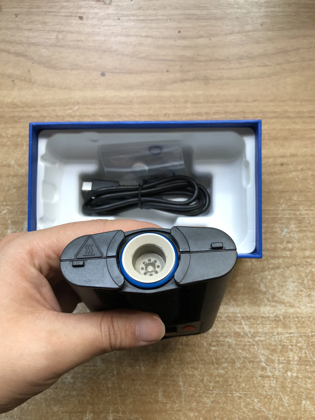 Top poderoso + mais vaporizador de ervas secas condutor & convecção cerâmica temperatura aquecimento ajustável portátil mod kit vape ervas