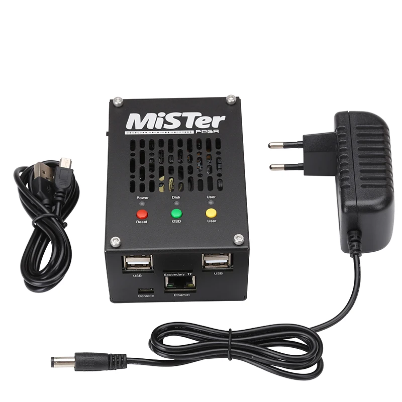 Konsol Video Game Retro Mister FPGA Baru dengan Casing Aluminium