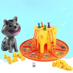 Cat and Mouse- Cheese Game Parent-Child Interactive Board Game Toys for Kids Boys and Girls Entertainment