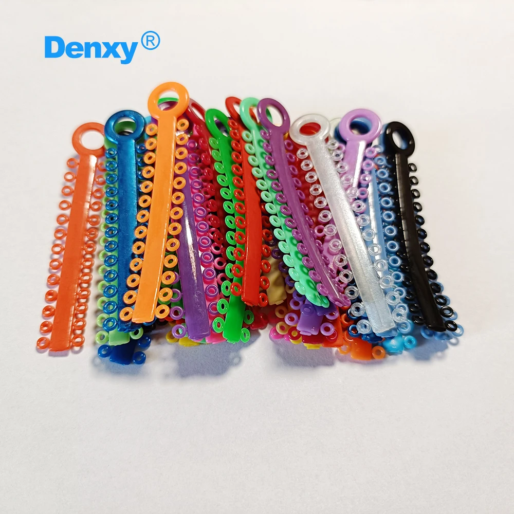 DENXY 2 Beutel/2080 Stück Ligaturen, Orthodontische Elastische Ligaturen, O-Ringe, Dentale Elastomerische Gummibänder, Zahnärztliche Materialien – Detail 5