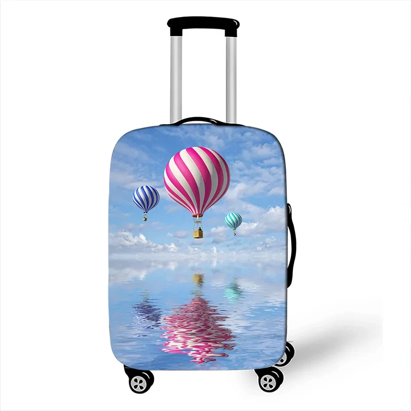 Air Balloon Print addensare copertura per bagagli copertura elastica per bagagli adatta da 18 a 30 pollici custodia per valigia copertura antipolvere accessori da viaggio