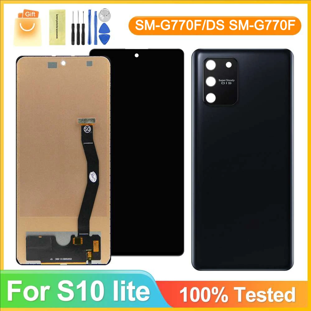 100% Tested  TFT Lcd Display Samsung S10 Lite G770F LCD Display Touch Screen Digitizer Assembly for Samsung S10 Lite LCD