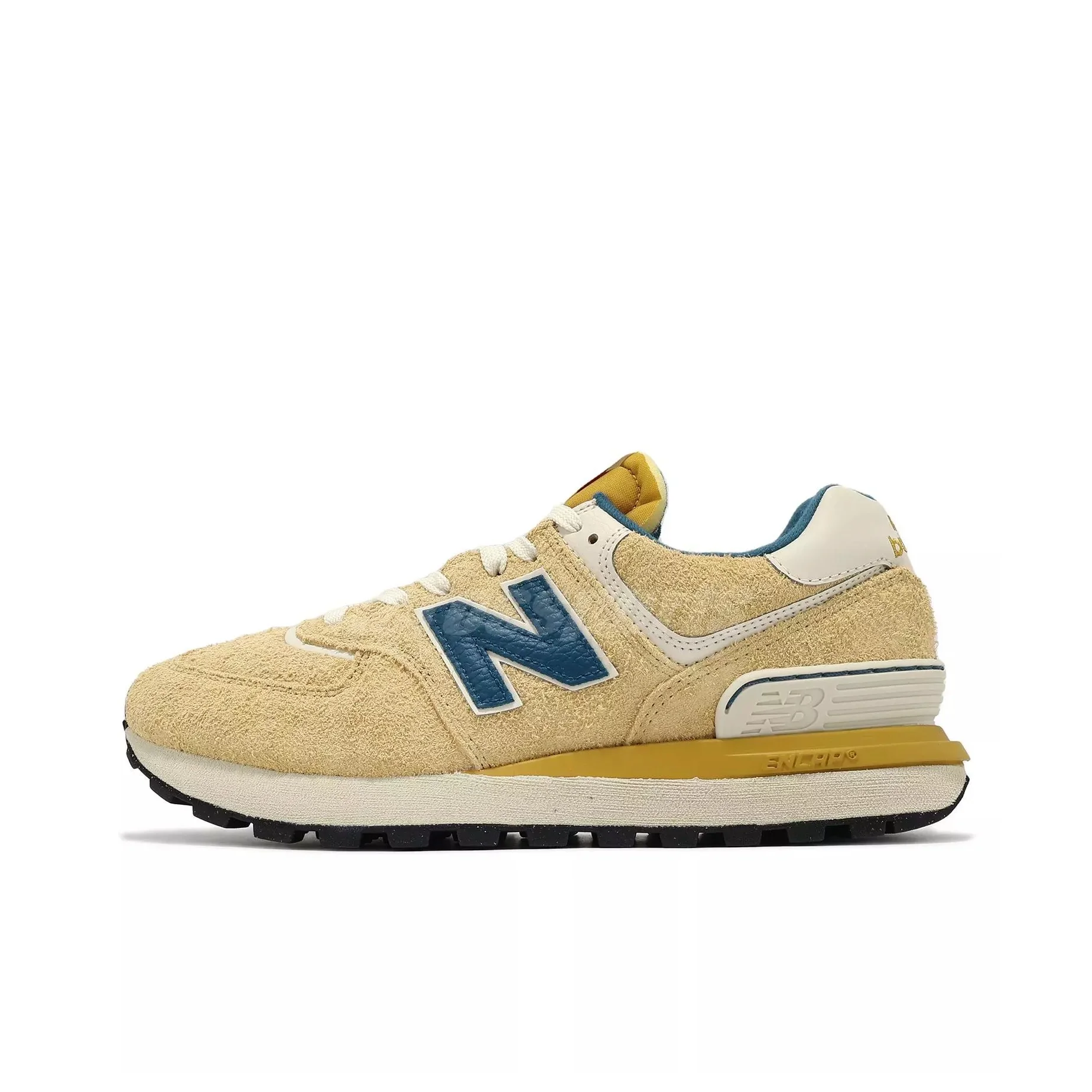 

New Balance NB 574 Ткань, устойчивая к истиранию, низкий верх, повседневная обувь унисекс, бежевый U574LGOB