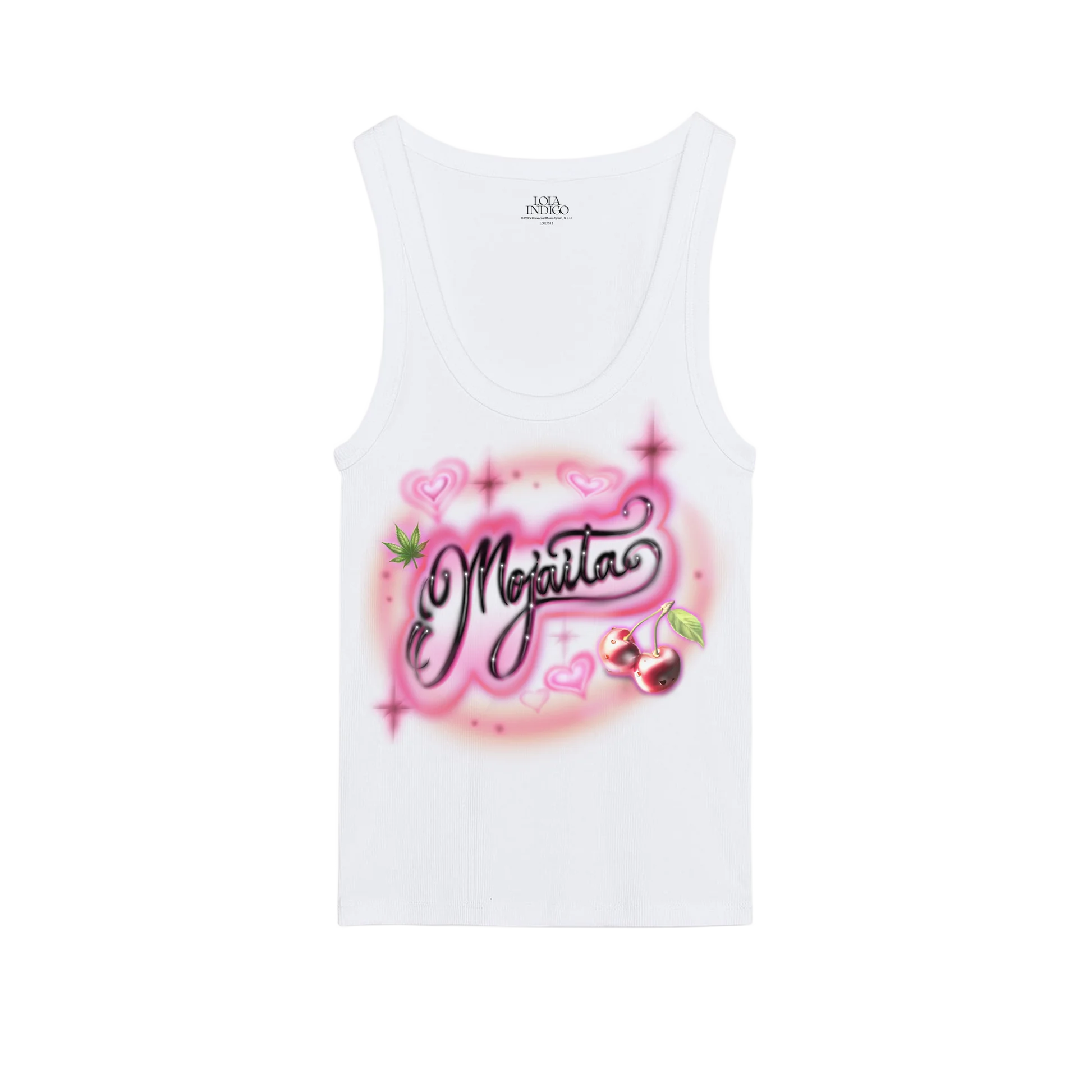 Y2k moda tendencia Lola Indigo tanque Hip-hop estampado chaleco de algodón roscado Casual Top suelto ropa de calle deportiva Unisex