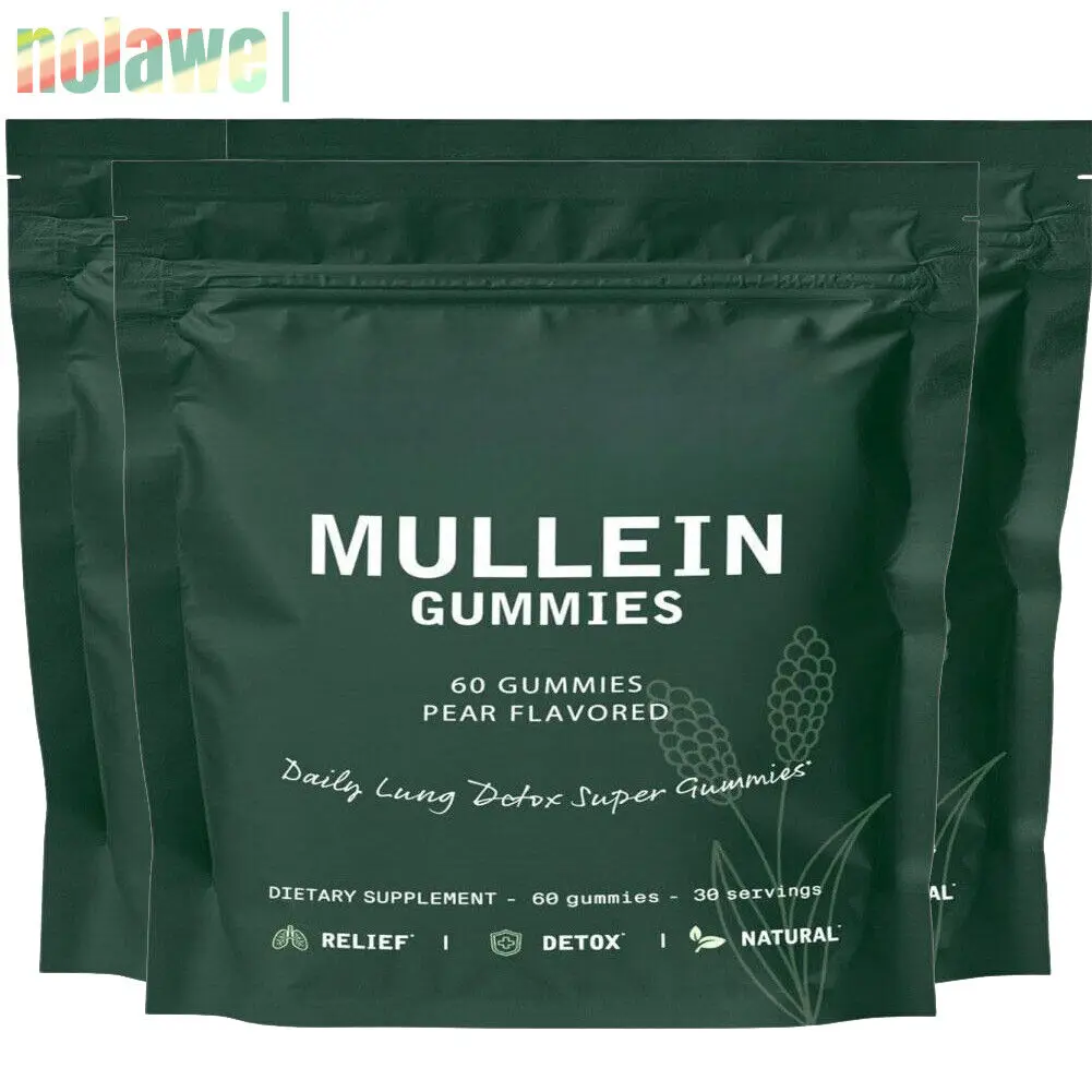 Sugar Free Mullein Gummies - Lung Cleanse - Mullein Leaf Extract | UK