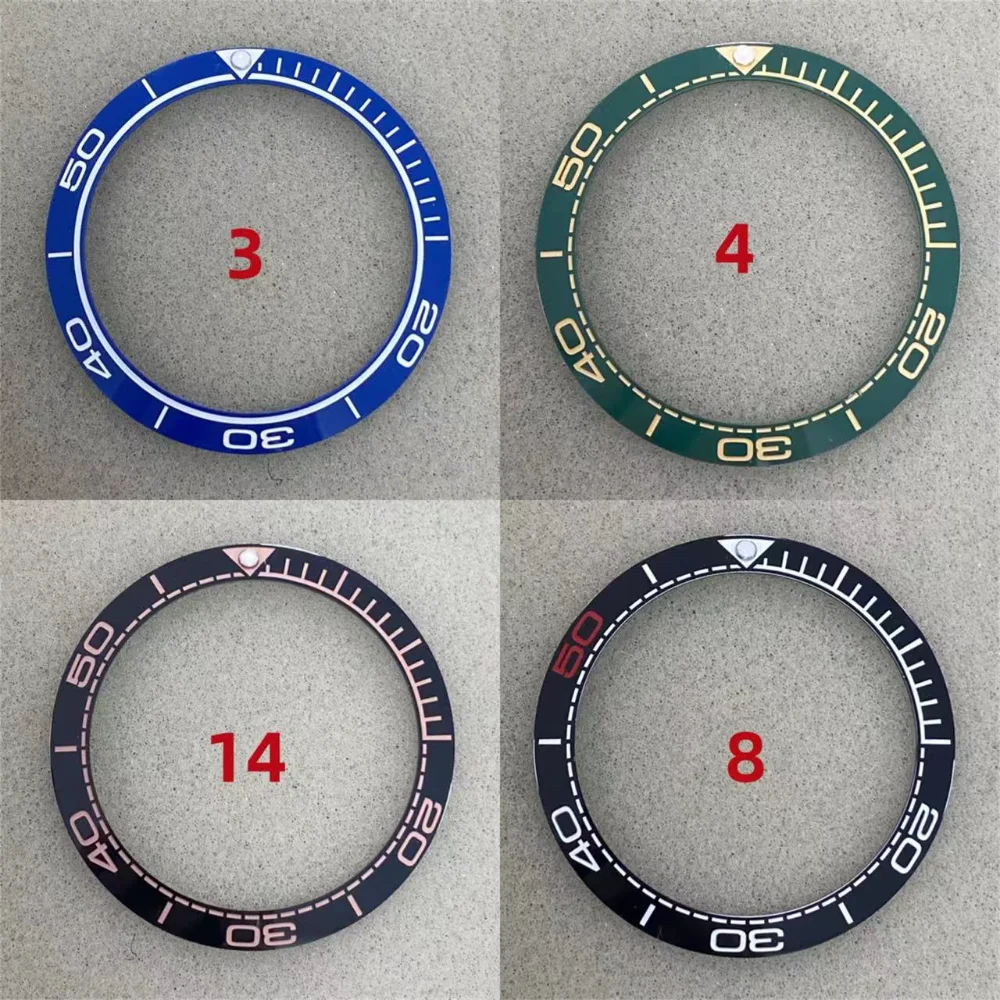 

38mm~30.5mm Ceramics Watch Bezel Insert Ring Replacement Bezels for 40mm Watch Case Bezel Parts