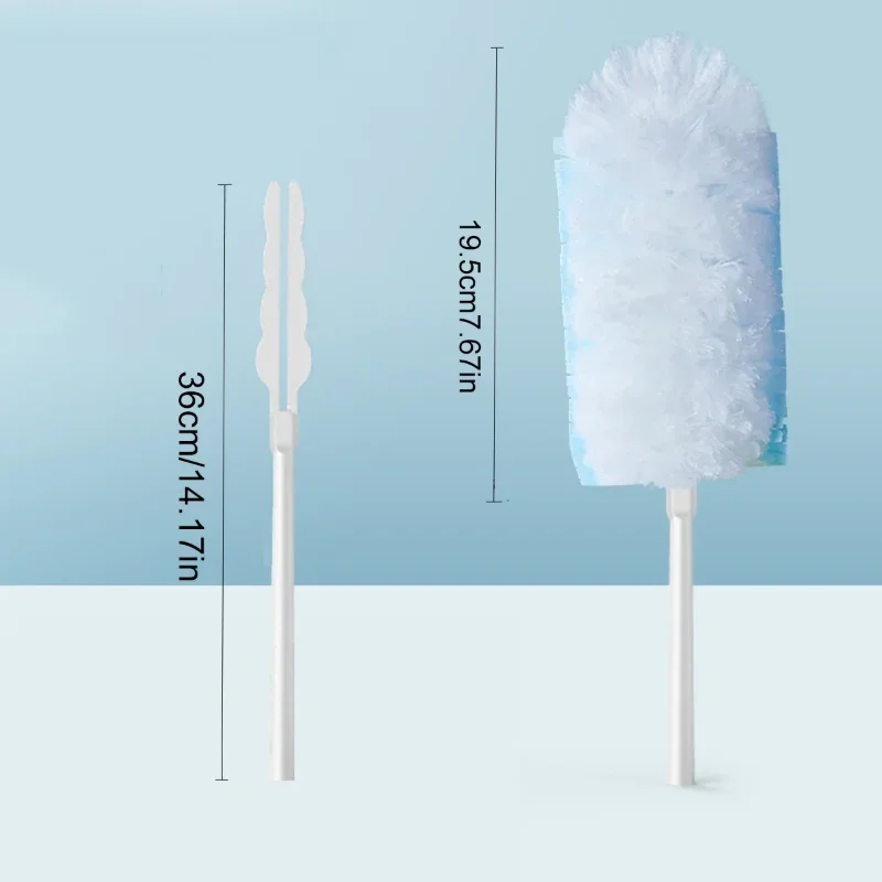 

1 Handle & 6 Pack Heavy Duty Duster Refills Disposable Multi-Surface Cleaning Duster Head Replacement for Home Dusting