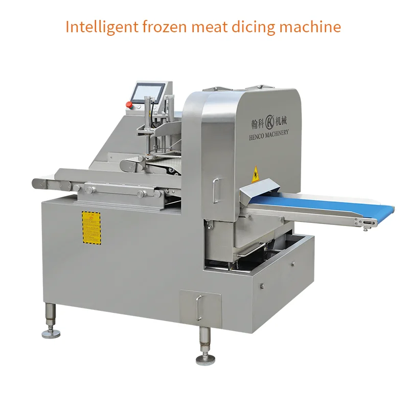 Prezzo di fabbrica Henco Tagliatrice elettrica per cubetti di verdure e carne Macchina per tagliare a dadini di maiale congelato/Dicer di manzo