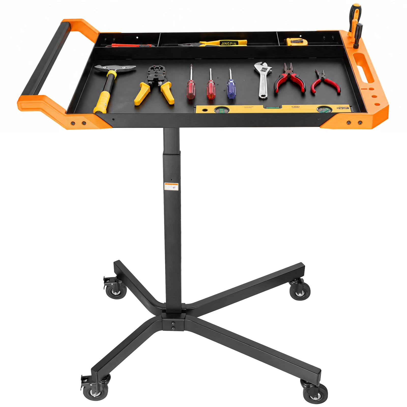 Auto-Reparatur-Werkbank, Höhenverstellbare Mobile Werkbank, 8-Stufige Höhenanpassung, Multifunktionaler Handwagen, 360° °   Schwenkbarer Ca.