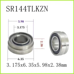 10pcs Dabi MS-350 handpiece bearings SR144TLKZN for Dabi turbine 3.175x6.35x5.98x2.38mm