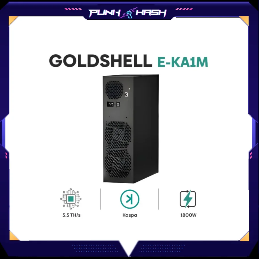 Brand New Goldshell E-KA1M BOX EKA1M 5T Kaspa Miner Crypto KAS Mining Silent Machine Asic Miner KHeavyHash KA BOX Pro KAS Coin