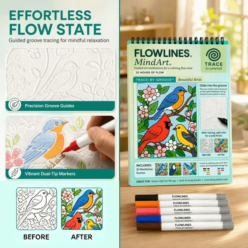 Easy Cartoon Coloring Book Educational Theme Anti Anxiety Doodle Activity Book DIY Design Stress Relief Drawing Art Book