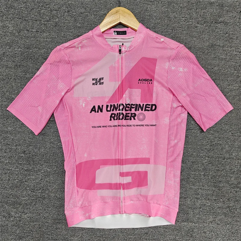 Aogda Areo Pro Team Cycling Jersey Short Sleeve Road Bike Shirts Lightweight Breathable Bicycle Jersey Cycling Clothing