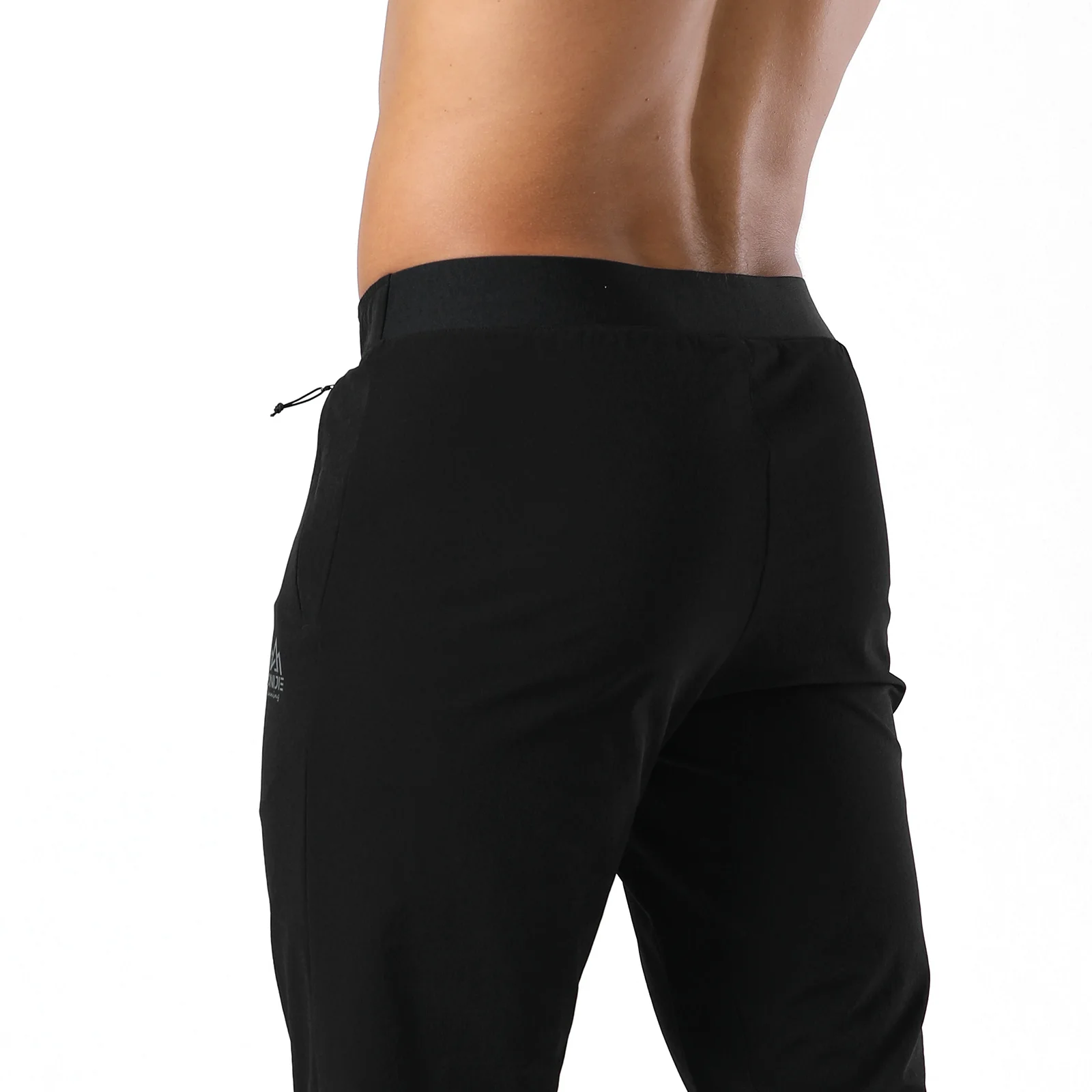 AONIJIE FM5140 Men Male Sports Pants Microprojectile Trousers Semi-elastic Waist For Leisure Daily Running Fitness Gym