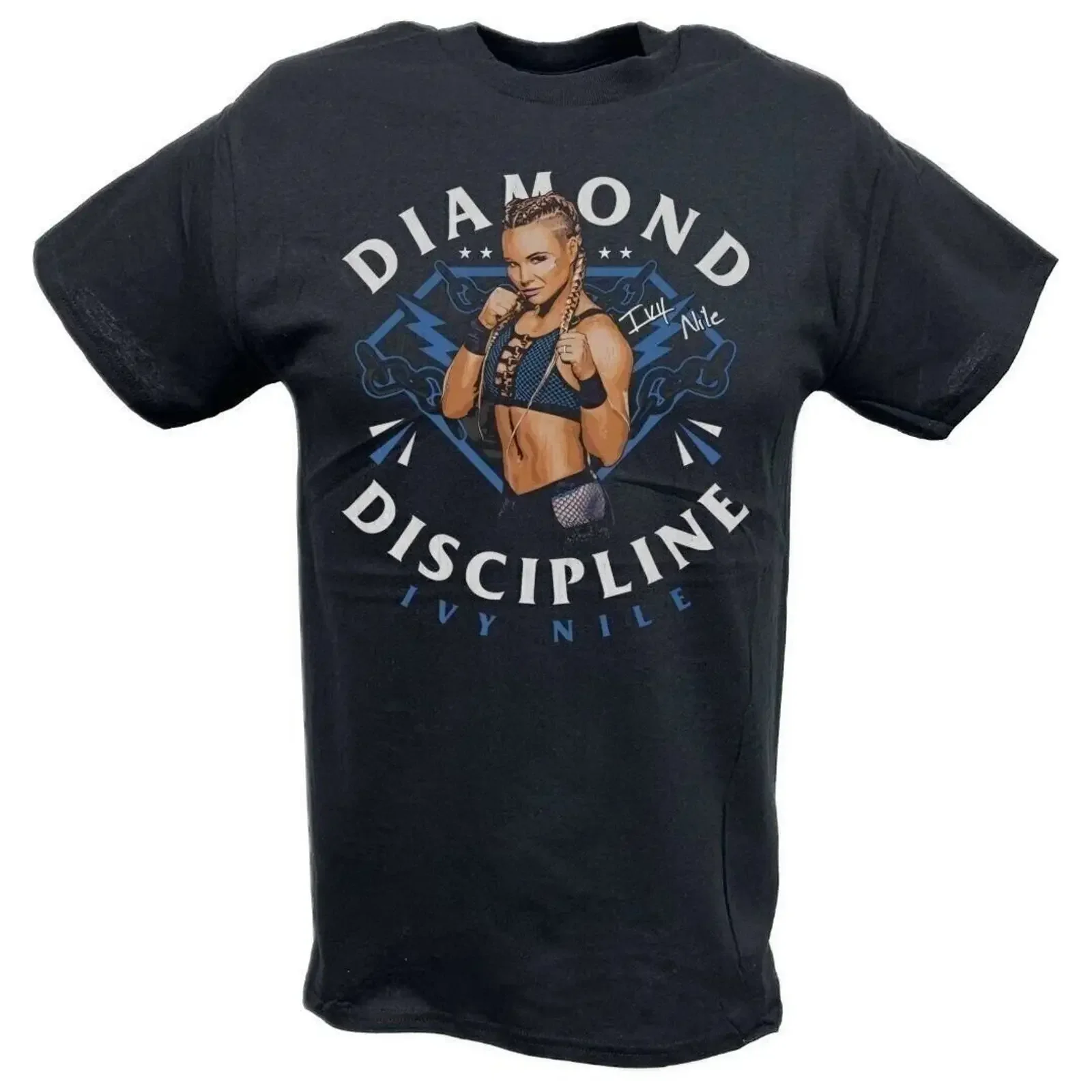 Ivy Nile Diamond Discipline Black T shirt vintage Washed designer clothes streetwear Unisex Versatile Slightly Stylish