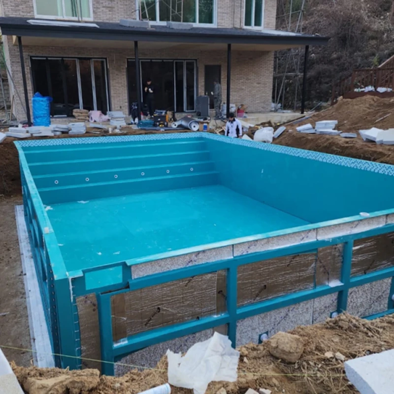 Custom Big House Hotel Villa Large Swim Spa Pool Shell Prefabricated Fiberglass Modular Inground Pools Swimming Outdoor