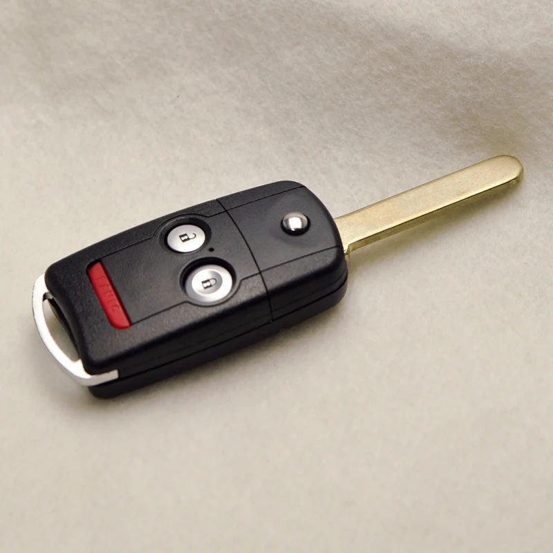 

2 + 1/3 + 1 кнопка откидного автомобильного ключа для Honda Civic Dio Fit Crv HRV Accord Odyssey Jazz, сменный складной Coazz HON66, необрезанное лезвие