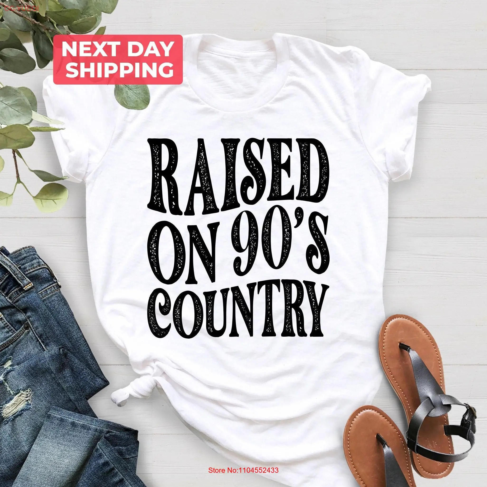 Raised on 90s Country Music T Shirt Western ConcerT Vintage Lover long or short sleeves