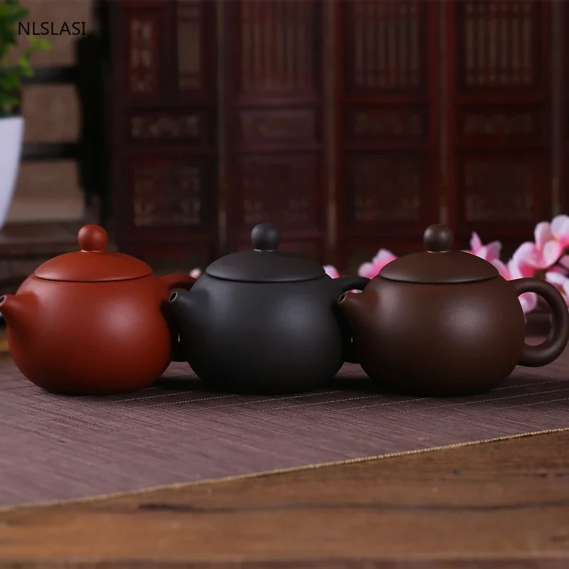 Yixing Tea Pot Purple Clay Xishi Filter Teapot Beauty Kettle Raw Ore Handmade Teaware Drinkware Tea Ceremony Supplies 140ml