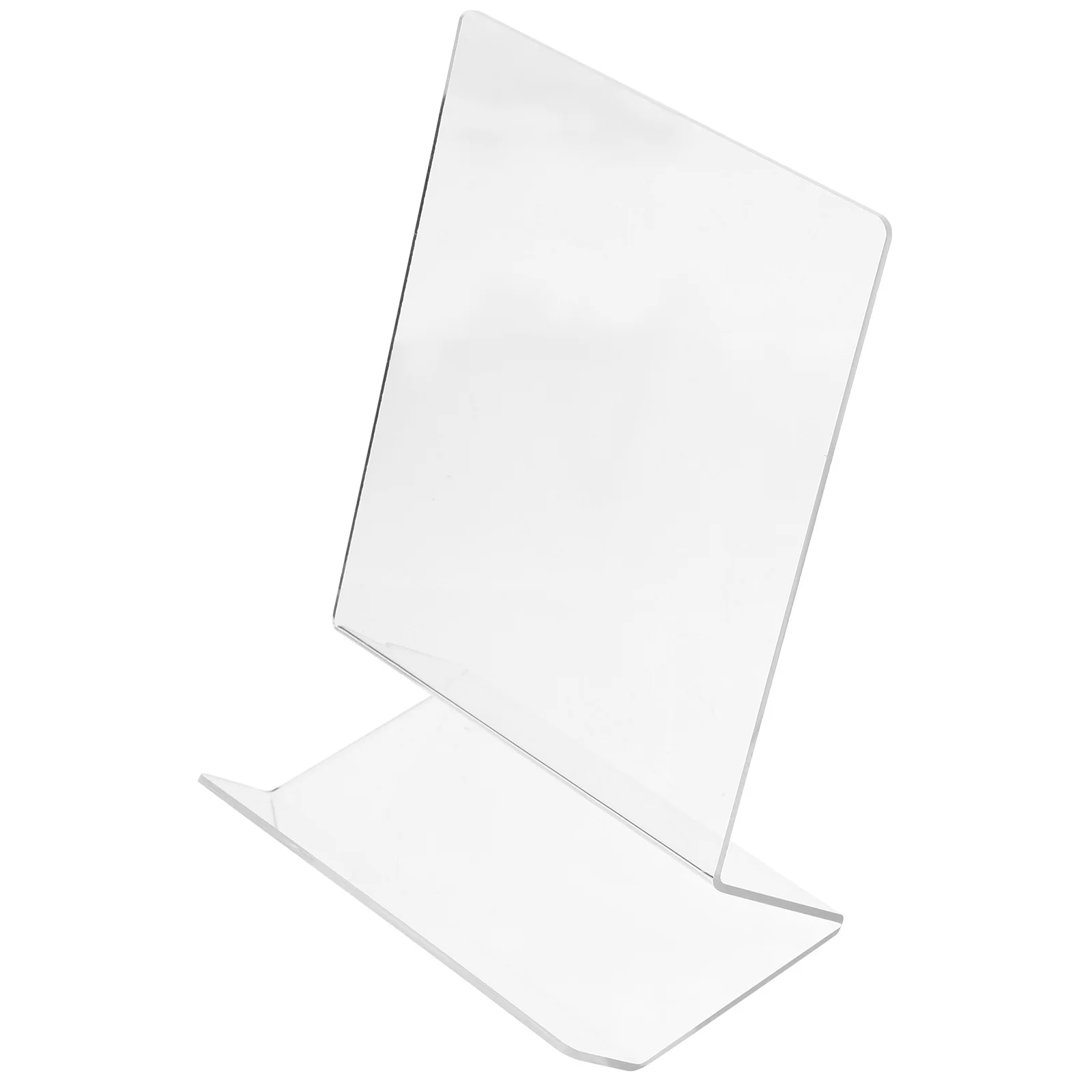 

Acrylic Book Stand Transparent Premium Book Holder Desktop Organizer Magazine Display Rack for Books Albums Records