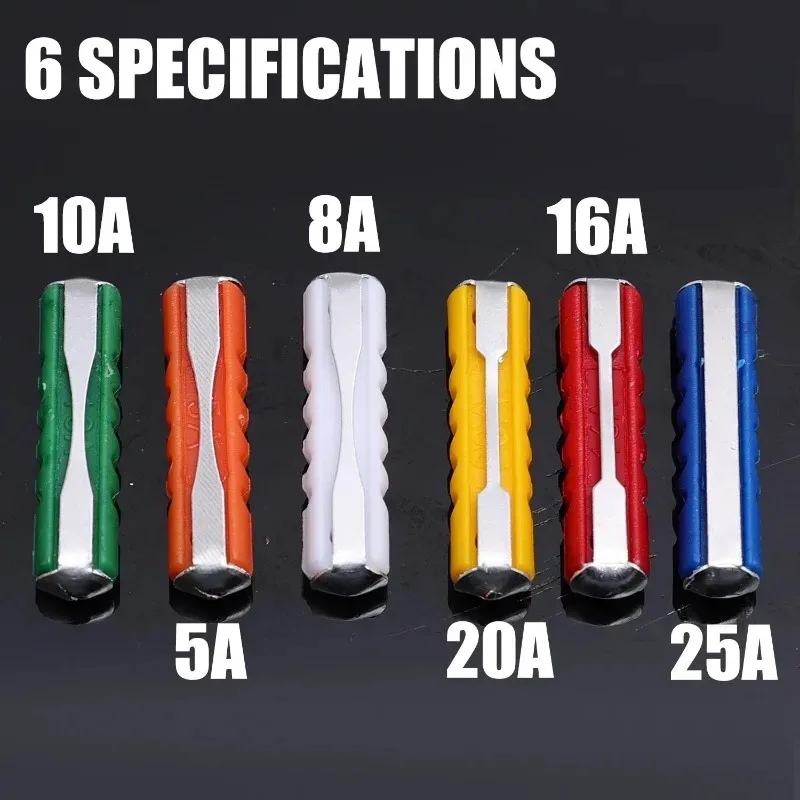 For Truck Agricultural Machinery Circuit Protection GBC Car Fuses 5A-25A Zinc Alloy Auto Blade Fuses Eastern European Style