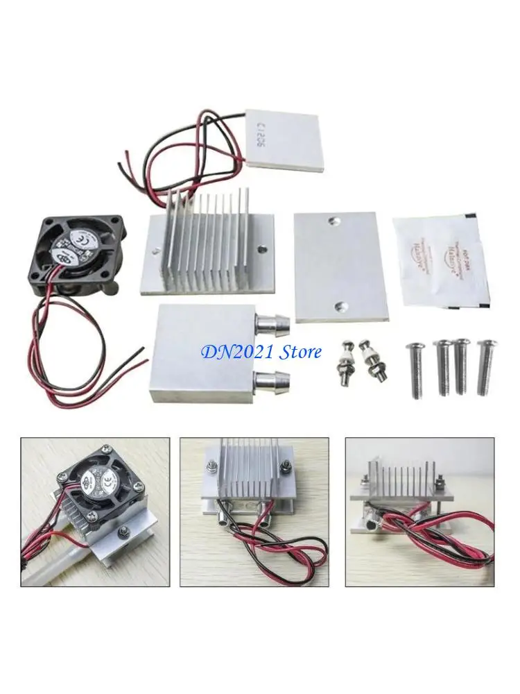 

F3KE TEC1-12706 Low Power Refrigeration Sheet TEC1-12706 Heatsink Thermoelectric Cooler Peltier Plate Module