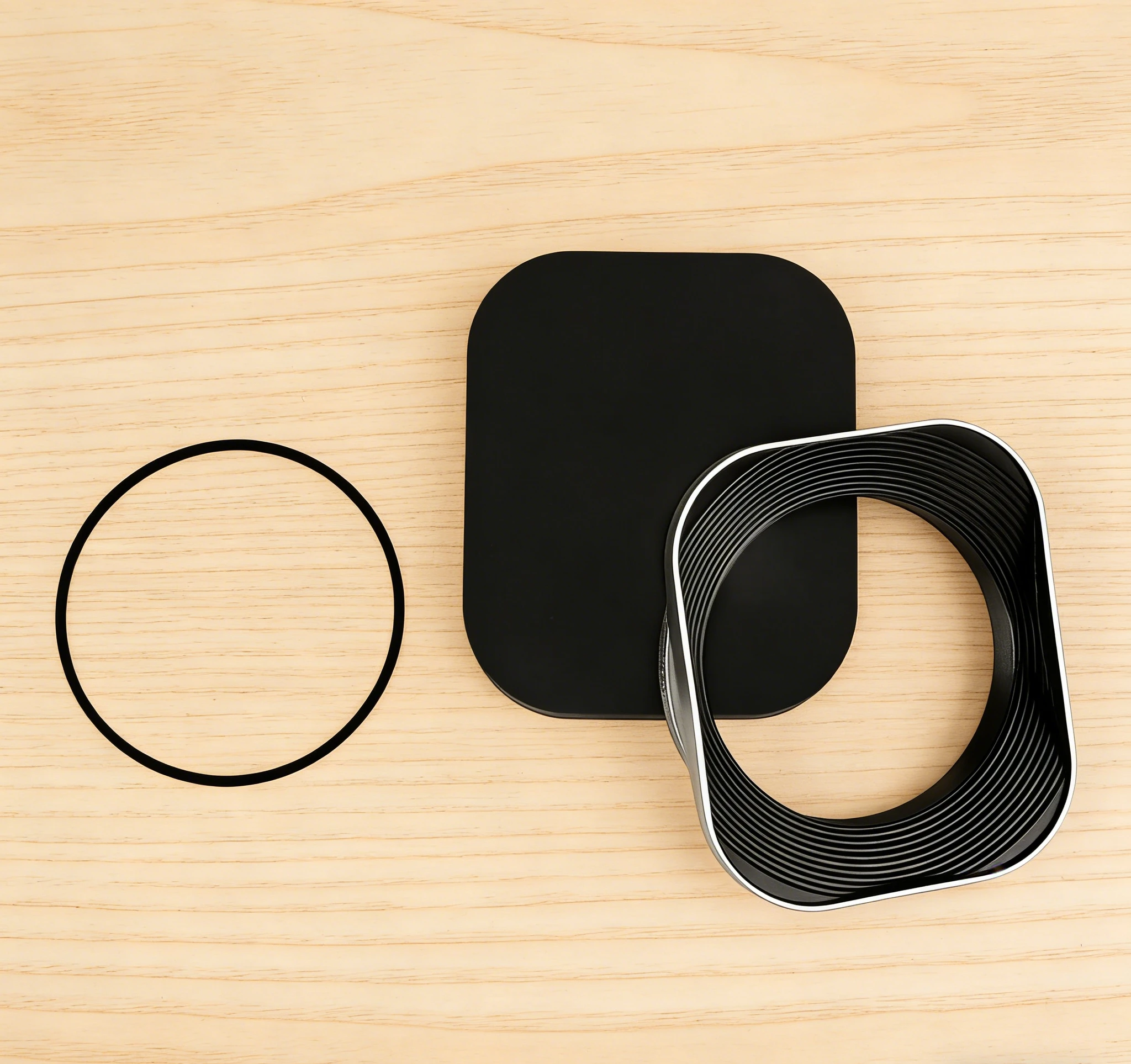 The Square Metal Lens Hood Is Compatible with Fuji Canon and Nikon Cameras Featuring a Metal Adapter Ring and Measuring 37-52mm