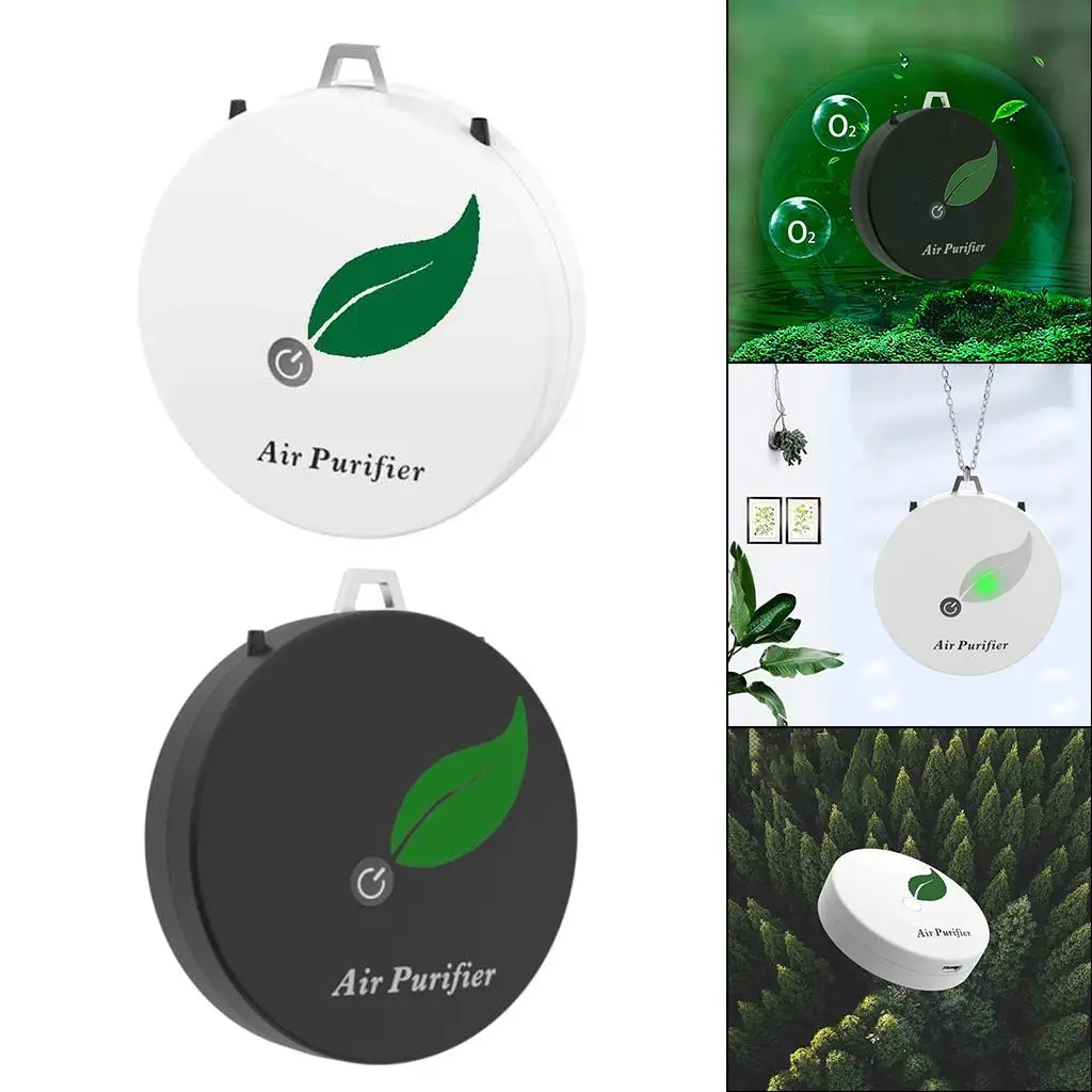 منقي هواء صغير، قلادة شخصية يمكن ارتداؤها، منقي هواء مؤين سالب #5