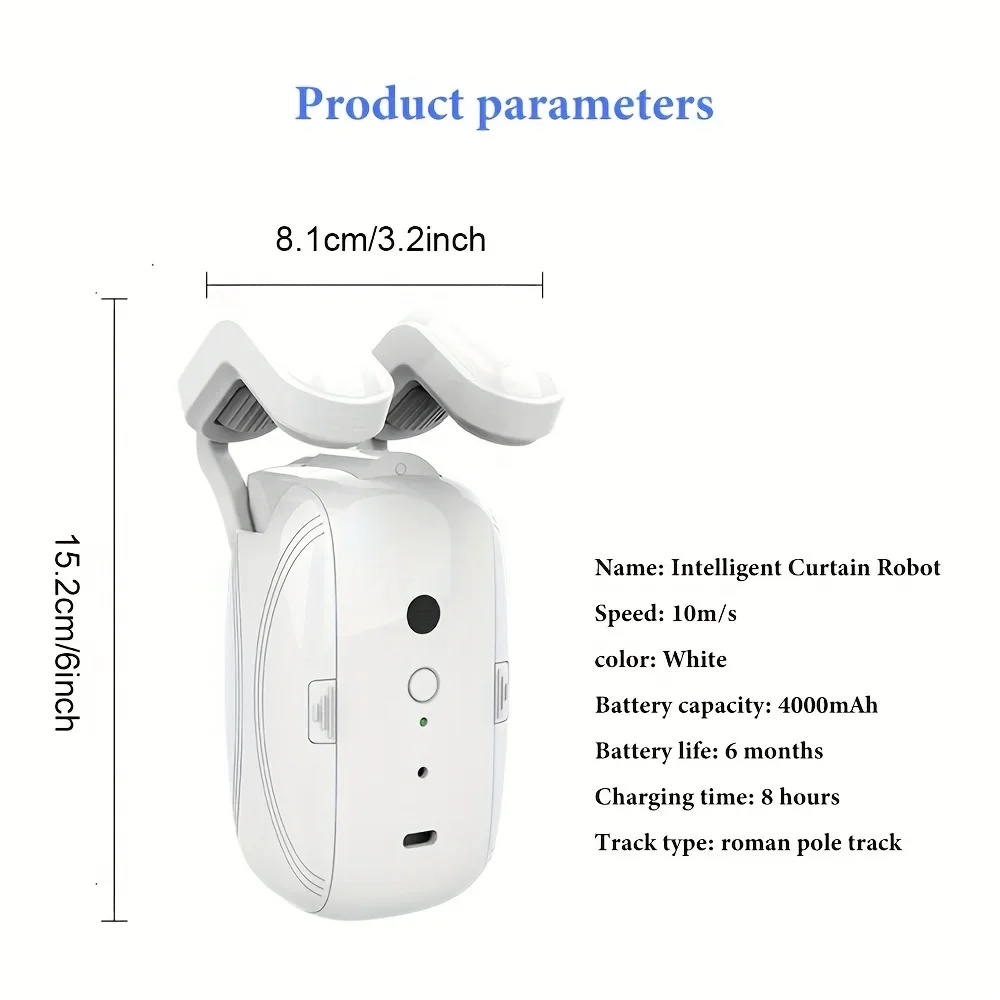 Smart For Home Curtain Opener Electronic T/U Track Curtain Motor Robot Remote Button Control Automatic Curtain Opener