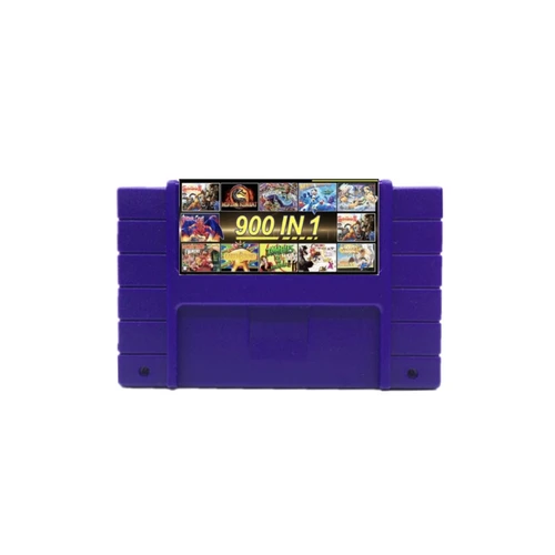 Imagen 2 del producto DIY 900 en 1 Super Multi juegos Retro tarjeta de juego de 16 bits para consola de videojuegos SNES cartucho versión de EE. UU.