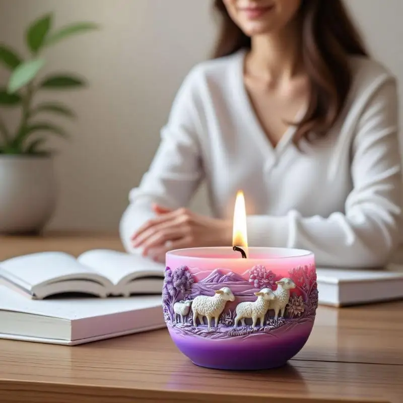 

652F форма для цветочного горшка, силиконовая форма для горшка для козы для изготовления ювелирных изделий из смолы, горшки, для