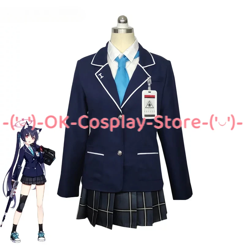 Game Blue Archive Kuromi Serika Cosplay Costume Japanese High School Uniform Jk Dress Suit Coat Shirt Skirts Custom Made