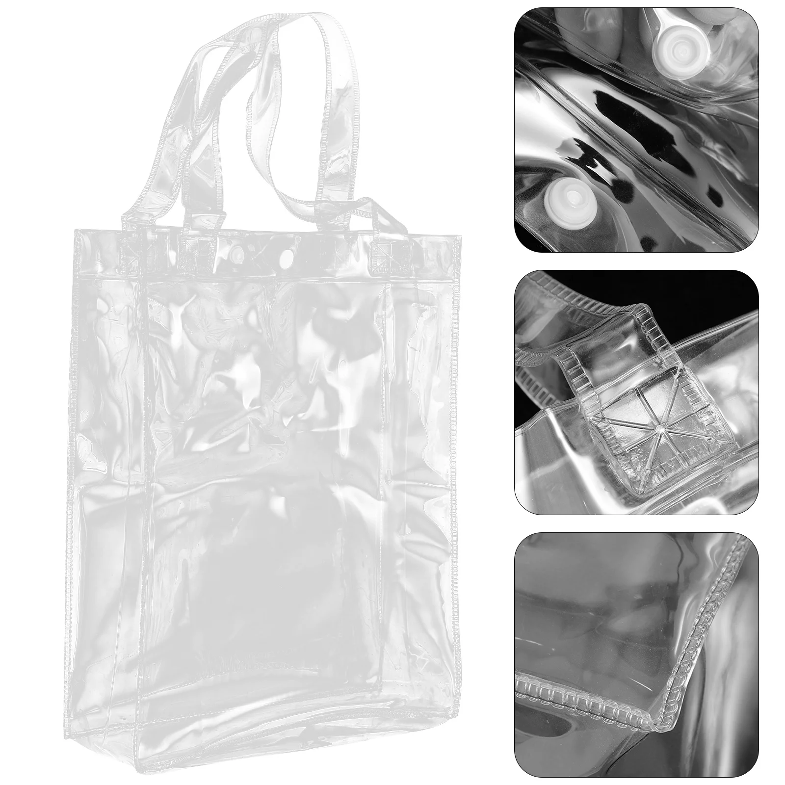 

Heavy Duty Waterproof File Bag for Paperwork Organization Large Capacity Clear Document Holder Portable Storage Tote for Office