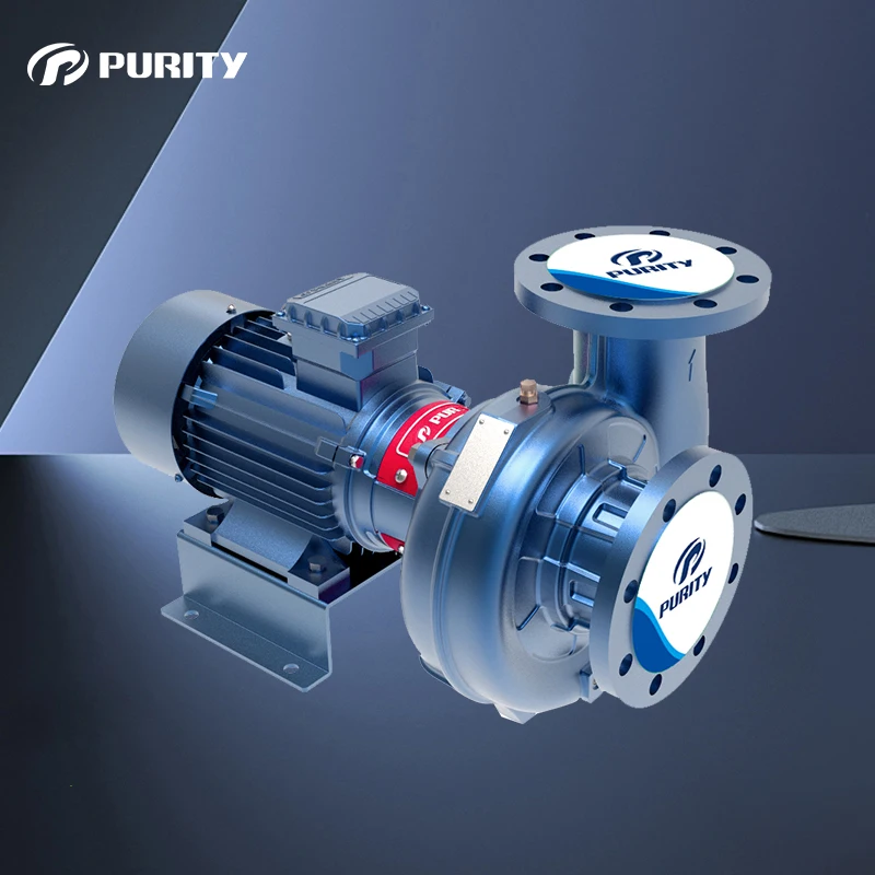 Purity 2.2kw,7.5kw High Flow Full Head Design Single Stage Centrifugal Pump
