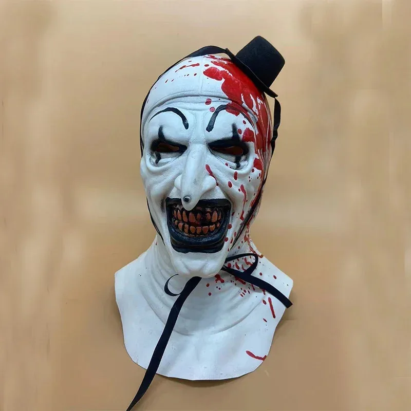 Terrifier 2 Art The Clown Cosplay Mask Movie Terrifier 2 Art The Clown Cosplay Masks Halloween Carnival Mask Props for Men Women