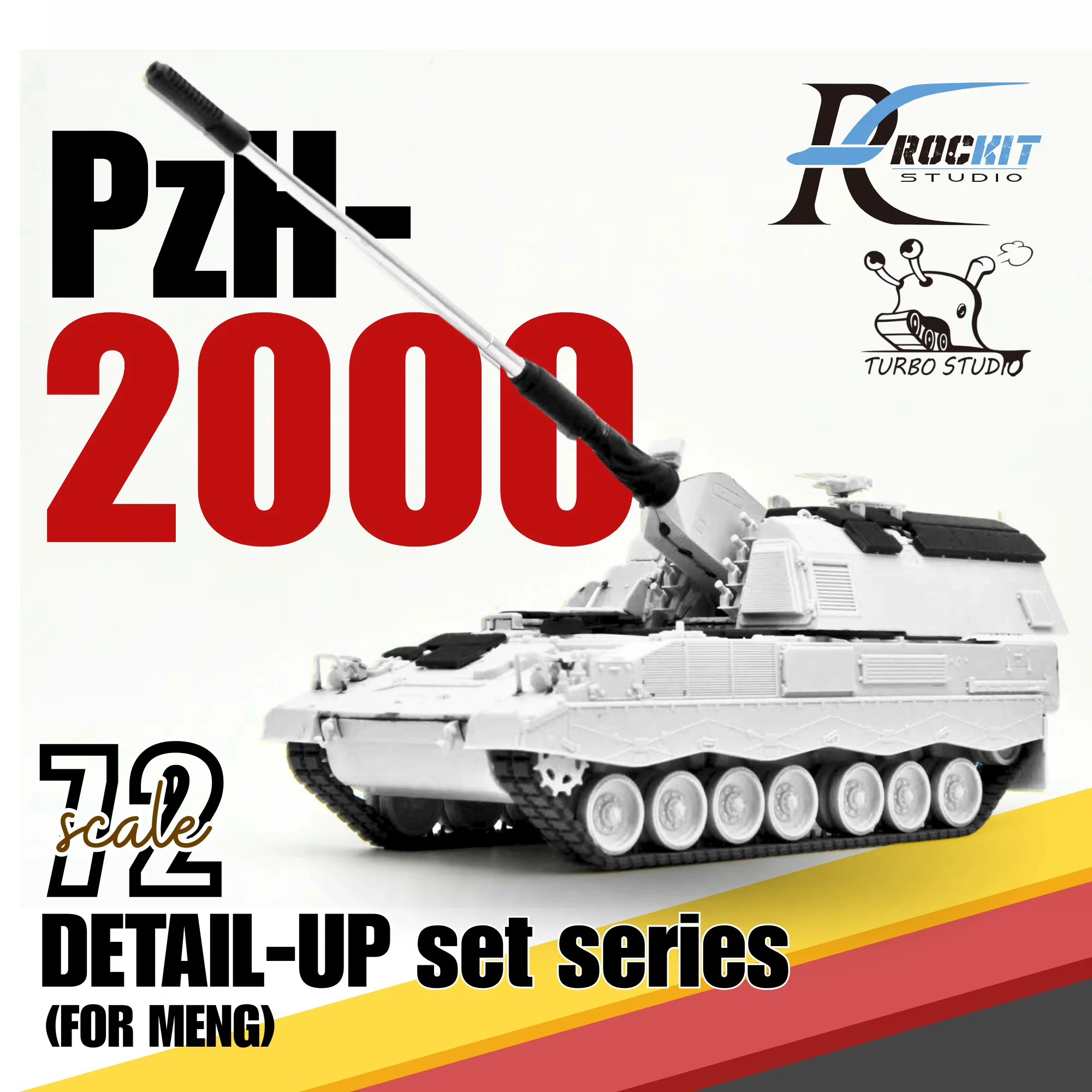 ROCKIT 1/72 PZH-2000 Add-On Armor Detail-Up Sets Series For (MENG)3D PRINT 720801