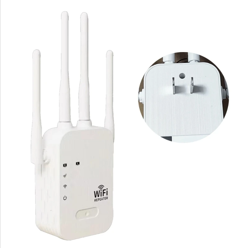 2 in 1 Wifi Repeater Four Antennas Wifi Router Booster 2.4Ghz Wifi Signal Extender 300Mbps Wide Extender Amplifier