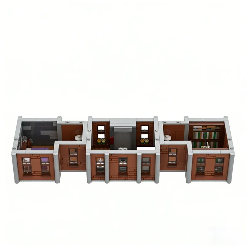 741pcs MOC X Mansion Xtra Floor Interior Super Heroes Marvelled Model Building Blocks Construction Festival Gift Toys - view 2