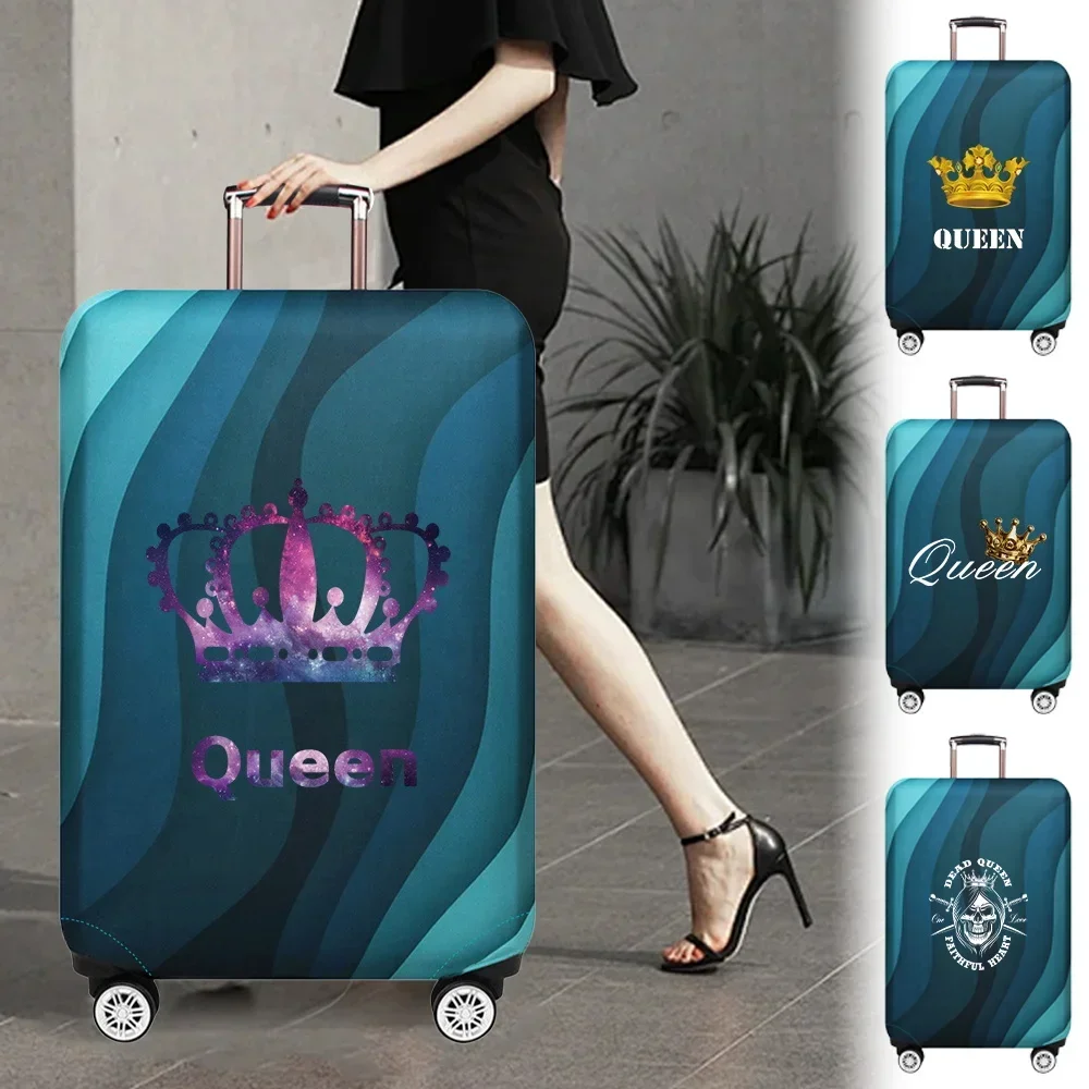 

Luggage Cover Stretch Fabric Suitcase Protector Baggage Dust Case Cover Suitable for18-32 Inch Suitcase Case Crown Series