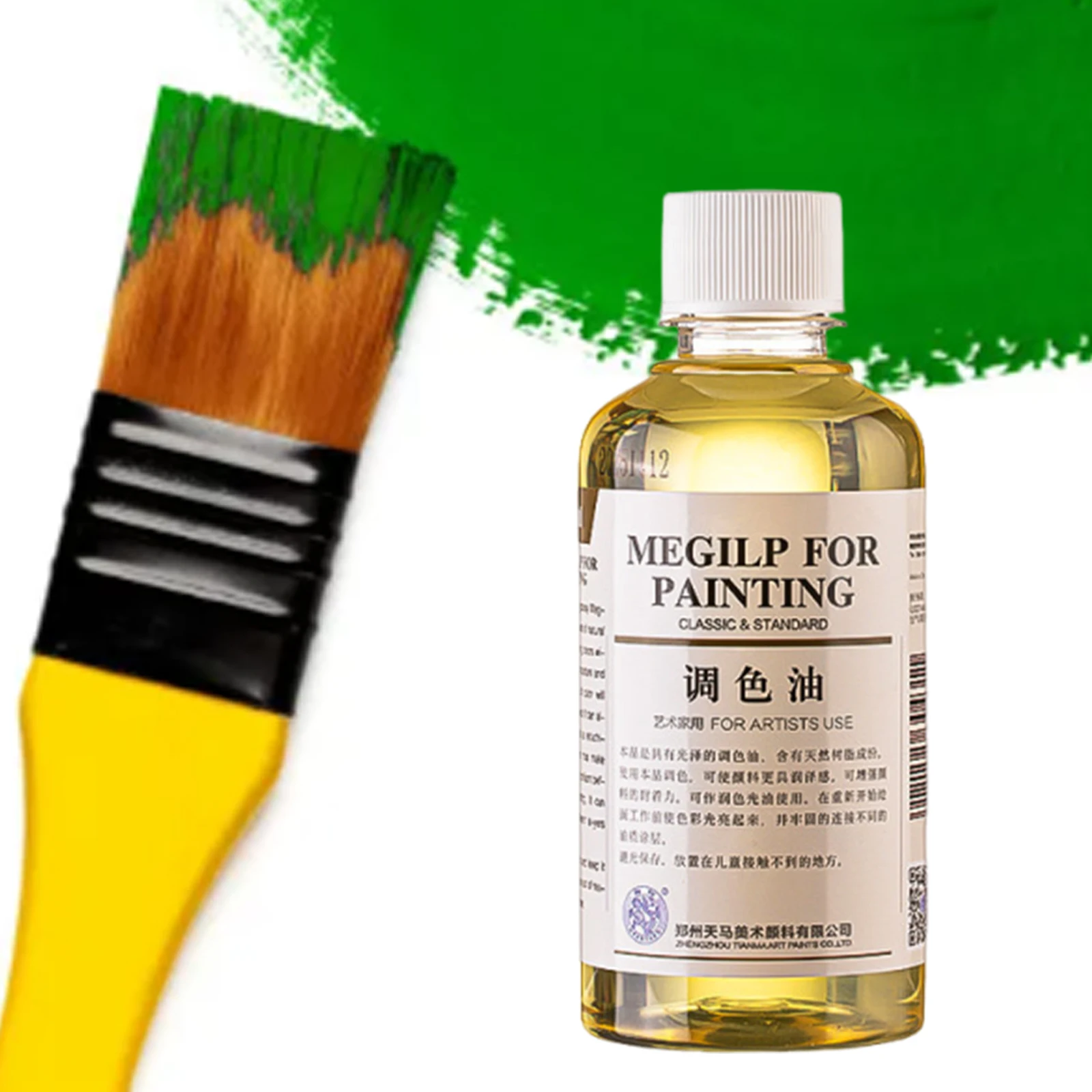280/500ml Professional Oil Painting Medium Kit Polish Retouch Oil Paintings Toner for Color Correction and Protection of Works