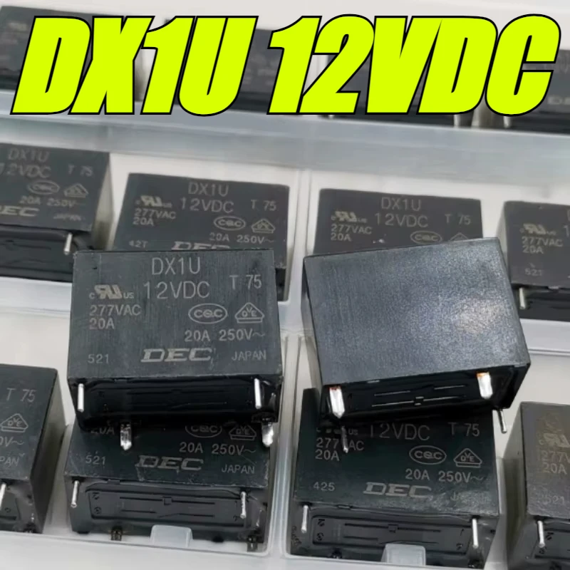 （Brand New Original）1pcs/lot 100% original genuine relay:DX1U 12VDC 20A 277VAC 12V 4pins