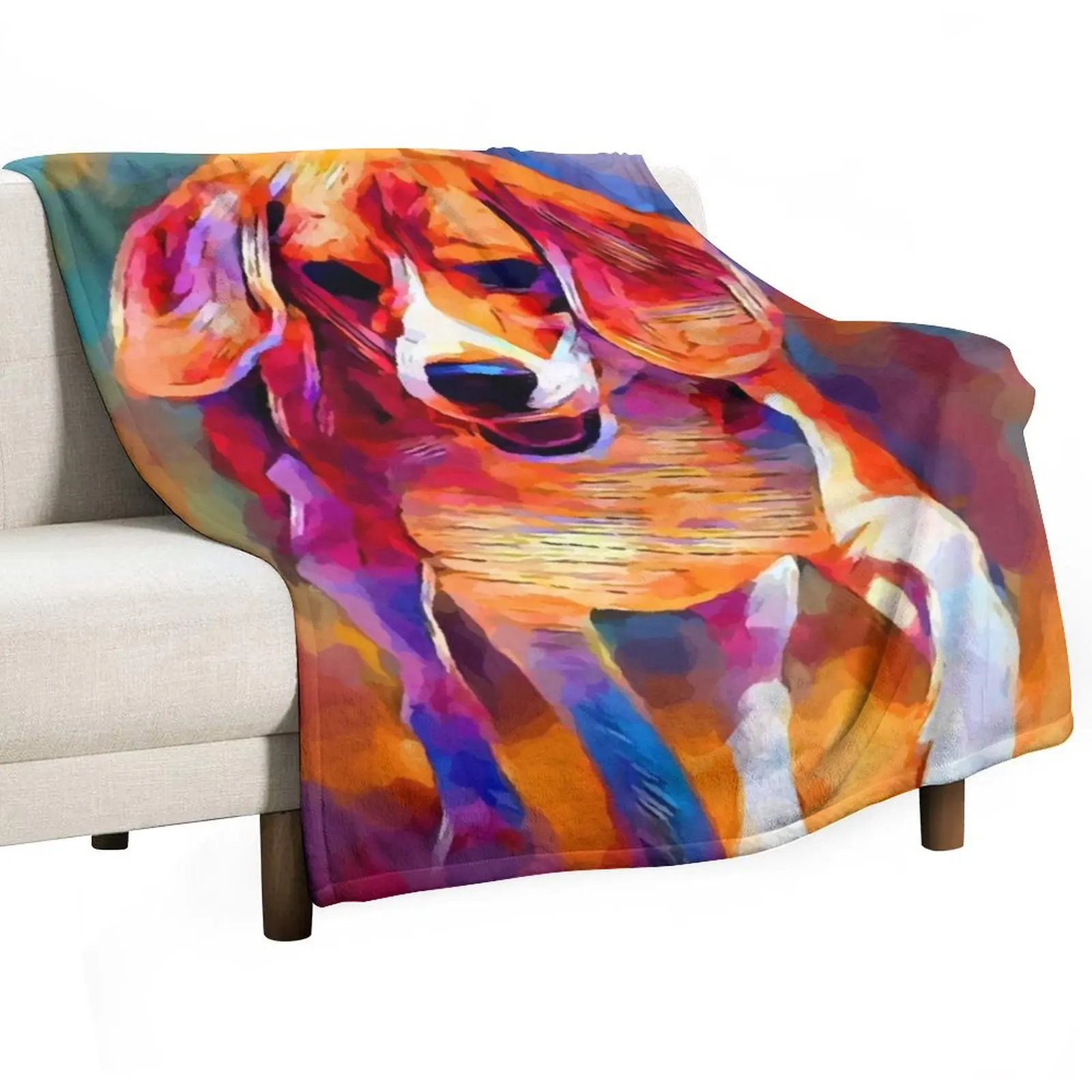 

Beagle 5 Throw Blanket Retros christmas gifts Fashion Sofas Stuffeds Blankets