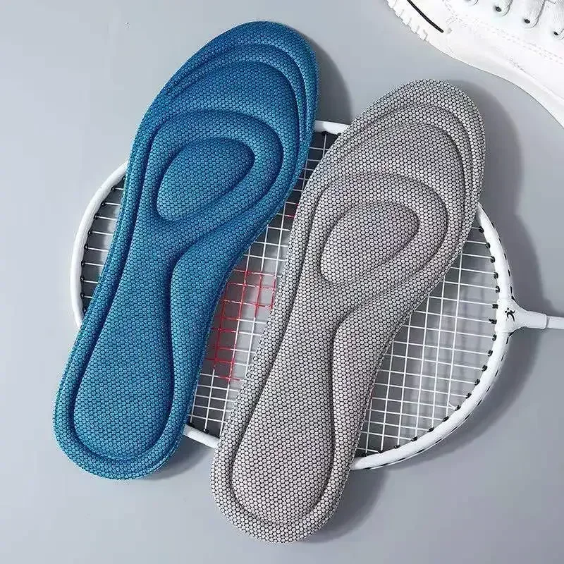 2 paar Memory Foam Orthopedische Inlegzolen voor Schoenen Antibacteriële Ontgeuringseffect Zweetabsorptie Insert Sportschoenen Running Pads