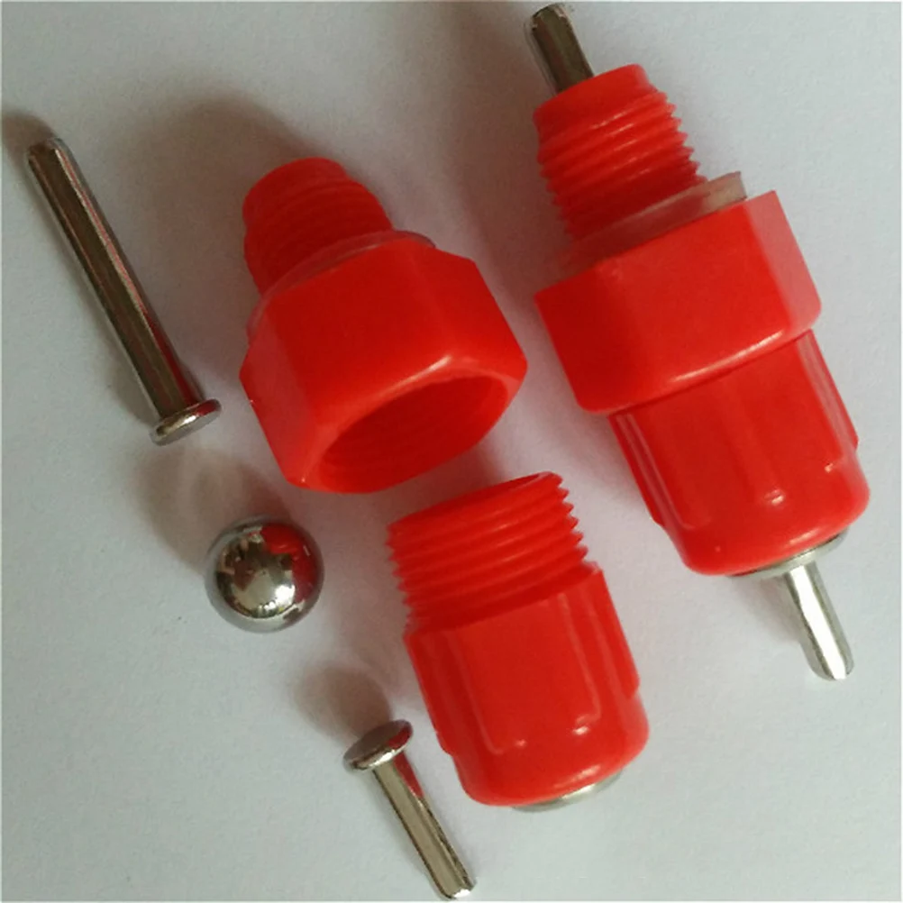 

50 Pcs Chicken Nipple Water Drinker Feeder Feeders Duck Goose Waterer Metal Drinking Device for Poultry