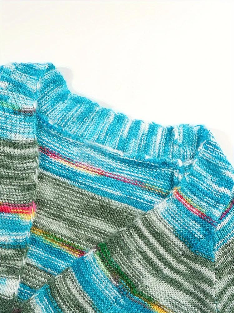 بالإضافة إلى حجم مجردة شريط الجبهة المفتوحة سترة متماسكة عارضة طويلة الأكمام سترة مع جيوب أزياء المرأة