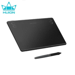 Huion HS64 Graphics Tablet 6x4 Inch Ultrathin Tablet for Beginner Drawing 4 Customized Press Keys, Android Phone Easy Connection