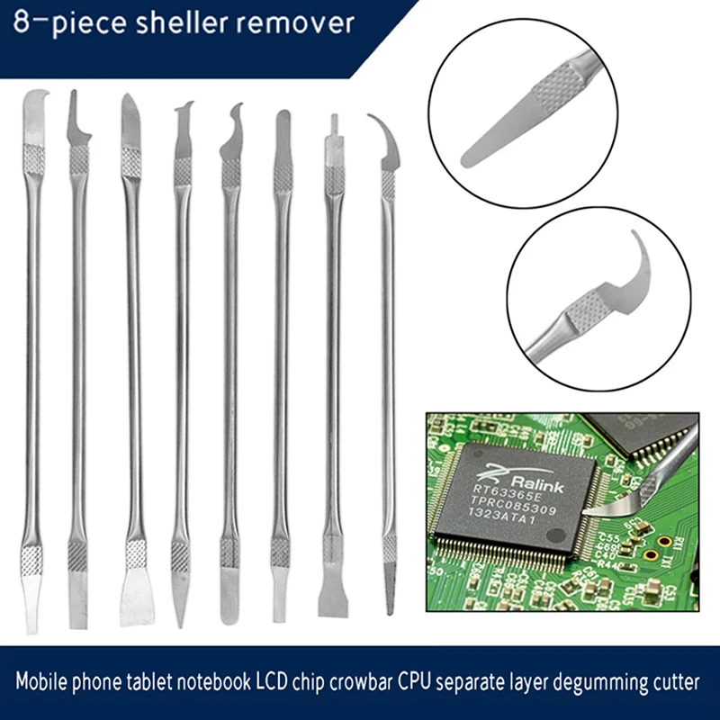 8pcs/set IC Chip Repair And Removal Tool Kits For Mobile Phone Tablet Notebook LCD Chip CPU Separation And Glue Removal Knife