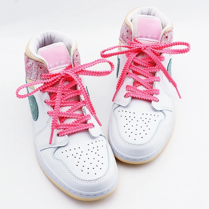 1Pair 6mm Flat Shoelaces Sneakers tennis Casual Shoe laces Anti slip Rope Shoelace for Shoes Accessories 120/140/160CM image 6